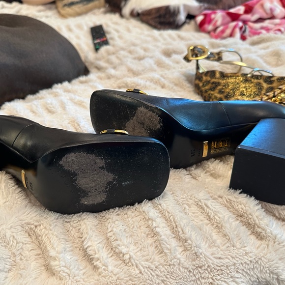 Gucci WOMEN'S MID-HEEL PUMP WITH HORSEBIT black size 38.5 lightly worn - Picture 3 of 5